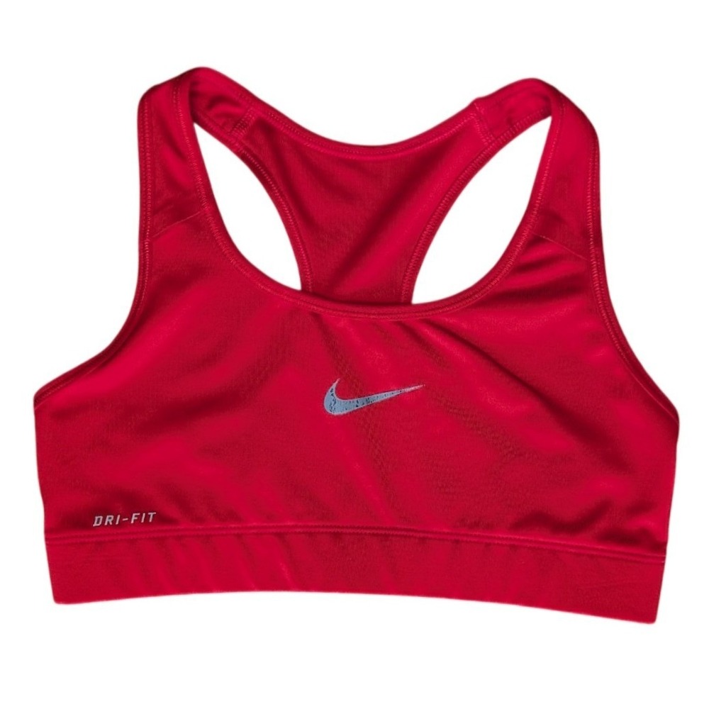 Nike Small‎ Red Stretch Activewear Sports Bra Gym Wear Athletic Retro